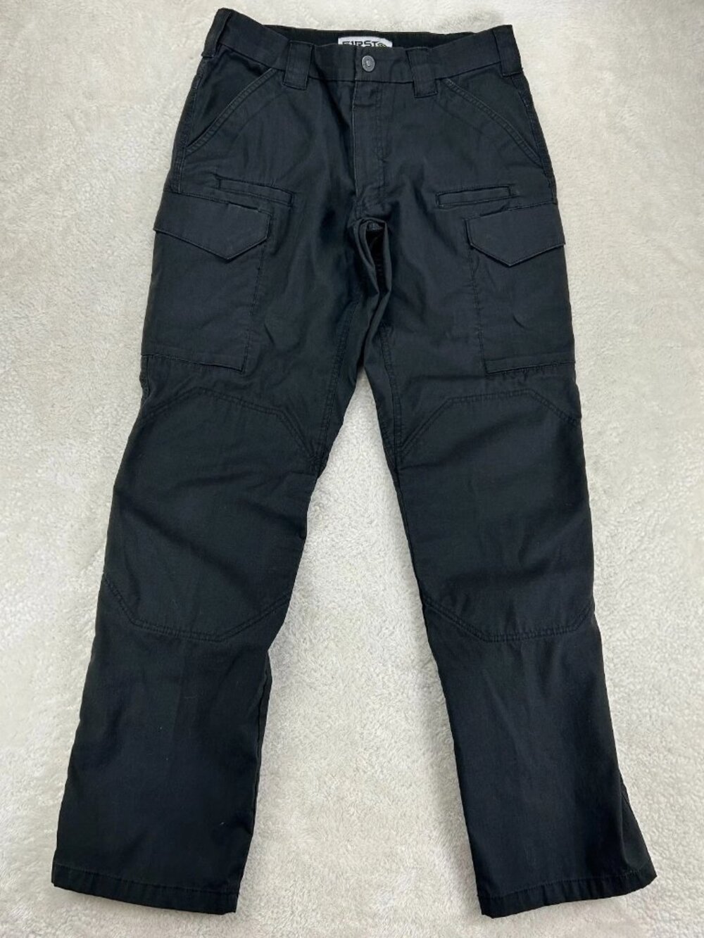 First Tactical Cargo Pants Mens 32 Black Ripstop Utility Workwear Outdoor